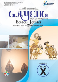 Image of GAYENG BASA JAWA : SMA/SMK/MA/MAK FASE E KELAS X