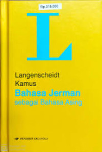 Image of LANGENSCHEIDT KAMUS BAHASA JERMAN SEBAGAI BAHASA ASING